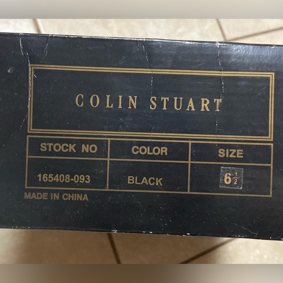 Colin Stuart Womenâs Black Pointed Toe Heeled Booties Vintage - Picture 15 of 15